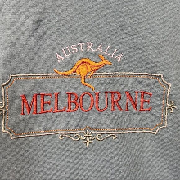 Vtg 90s Made in Australia EMU embroidery tshirt xl single stitch - Picture 2 of 16